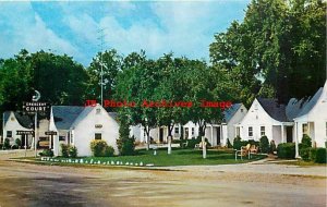 MO, Branson, Missouri, Crescent Court Motel, Exterior, Curteichcolor No 8CK2910