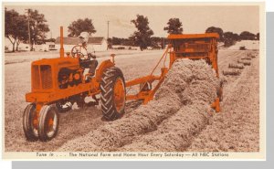 Allis-Chalmers Model WD Tractor Postcard, The Roto-Baler