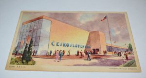 115 Czechoslovakian Building World's Fair 1933 Postcard Reuben H. Donnelley Corp