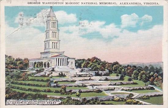 Virginia Alexandria George Washington Masonic National Memorial 1921