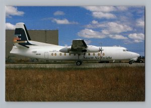 Aviation Airplane Postcard Ansett Air Freight Airlines Australia Fokker F27 AO4