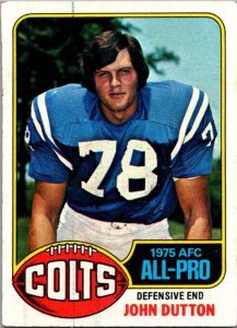 1976 Topps Football Card John Dutton Baltimore Colts sk4314