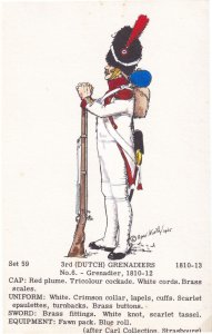 3rd Dutch Grenadier Napoleonic War Army Soldier Drummer Old PB Postcard