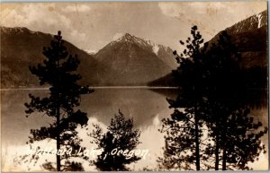 RPPC Real Photo Wallowa Lake OR Vintage Postcard W14