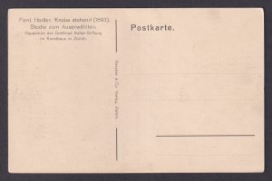 Postcard SWITZERLAND, Art, Ferd Hodler, The Standing boy, Knabe stehend