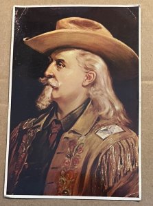 POSTCARD UNUSED THE COL. WILLIAM F. CODY, BUFFALO BILL, CODY, WYOMING - CREASES