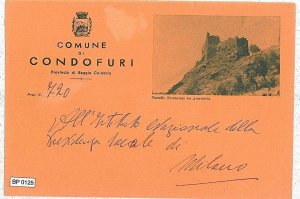 POSTCARD : MUNICIPAL ENVELOPE - REGGIO CALABRIA: CONDOFURI-