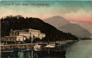 CPA AK Lago di COMO BELLAGIO, Hotel Grande Bretagna ITALY (498747)