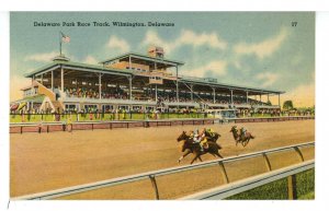 DE - Wilmington. Delaware Park Race Track & Grand Stand ca 1940