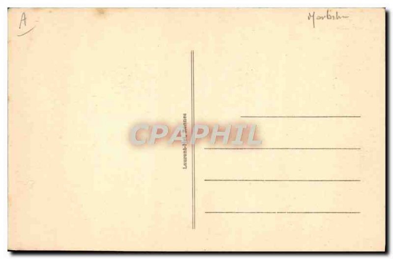 Old Postcard Folklore Surrounding d & # 39Auray Breton dancing ball Noce