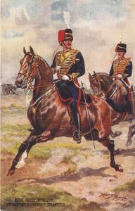 Harry Payne. The Royal Horse Artillery. Officer with Tru Tuck Oilette PC # 8763