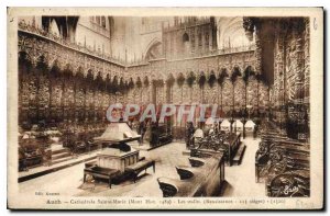 Old Postcard Auch Cathedrale Sainte Marie Mount hist 1489 The Renaissance sta...
