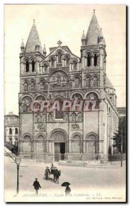 Old Postcard Angouleme Facade of the Cathedral
