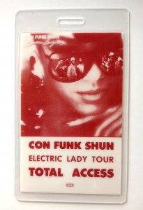 Con Funk Shun Electric Lady Tour Backstage Pass Laminated 1985 Original Soul R&B