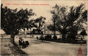 CPA AK INDOCHINA Haiphong Boulevard Chavassieux VIETNAM (959016)