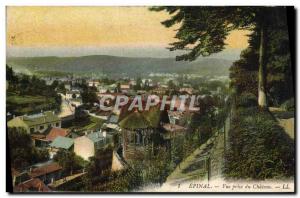 Old Postcard Epinal Vue Prize du Chateau