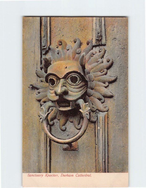 Postcard Sanctuary Knocker Durham Cathedral Durham England