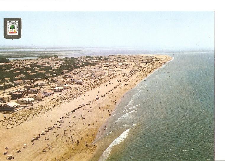 Postal 049023 : Huelva. Playa ed Punta Umbria. Vista aerea