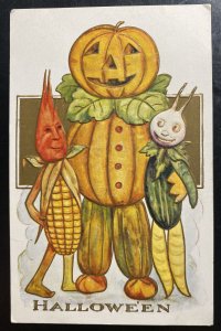 1910s Boston MA Usa Picture Postcard Cover To Middlebury VT Halloween Greetings