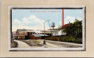 St. Croix Soap Factory St. Stephens NB New Brunswick c1913 Novelty Postcard G3