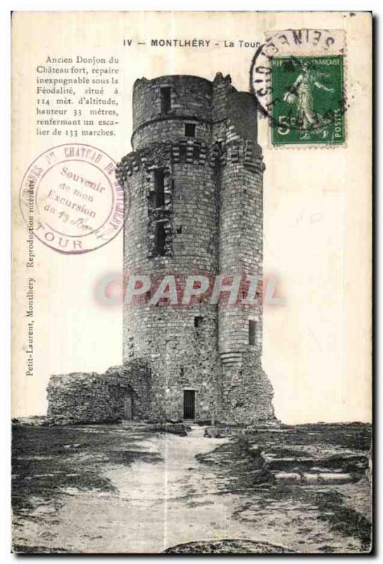 Montlhery - Castle - Tower - Old Postcard