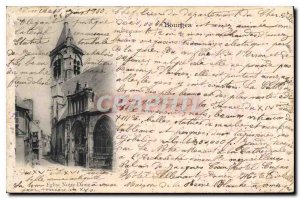 Postcard Bourges Old Church of Our Lady