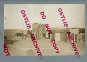 Stamford SOUTH DAKOTA RPPC c1910 MAIN STREET nr Murdo Midland Kadoka GHOST TOWN