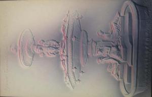 Boston MA Airbrushed Fountain c1910 Postcard