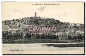 Old Postcard Algeria Ghardaia Surroundings El Ateuf
