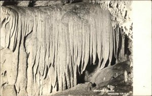 Oregon Caves Niagara Falls Stalactites Spelunking Real Photo Vintage Postcard