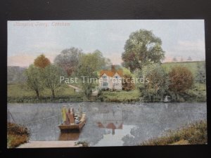 Worcestershire EVESHAM Hampton Ferry c1904 Postcard by Valentine