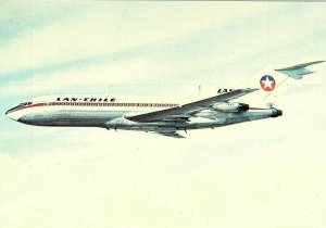 Lan Chile Boeing 707 airline issued Airplane Postcard