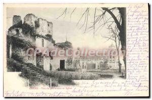 Old Postcard Gisors Tour Du Governor And Church