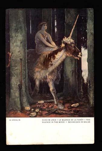 021845 Magic Animal in Wood By BOCKLIN Vintage PC