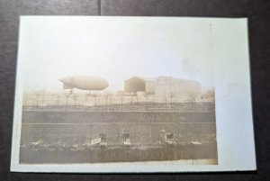 Mint France RPPC Postcard Dirigible Airship Zeppelin French Military Aviation