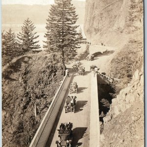 c1920s Columbia River Shepherd's Dell RPPC Touring Car Bridge Cross Dimmitt A199