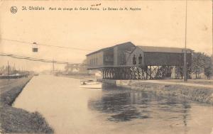 BG19229 st ghislain mont  charge du gand hornu le bateaux de m maziere belgium