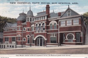 HOT SPRINGS, Arkansas, PU-1916; New Imperial Bath House