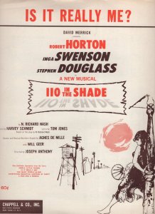 Tom Jones Is It Really Me Iio In The Shade Musical XL Sheet Music