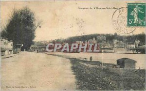 Old Postcard Panorama of Villeneuve Saint Georges