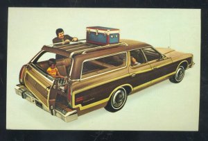 1974 FORD COUNTRY SQUIRE STATION WAGON CAR DEALER ADVERTISING POSTCARD