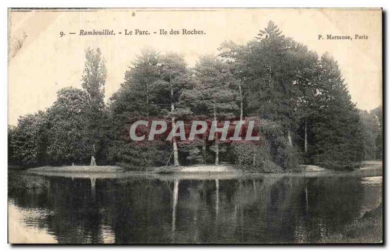 Old Postcard Rambouillet The Rocks Park II