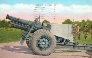 Vintage Postcard 1942 MM Howitzer Gun Military Men