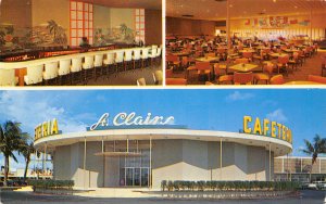 St Clairs Cafeteria Cocktail Lounge Pompano Beach Florida postcard