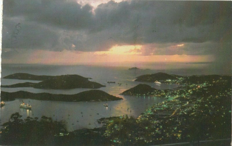 ST. THOMAS, Virgin Islands, 1983 ; Twilight Scene