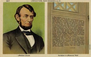 President Abraham Lincoln - Inscription in Memorial Hall