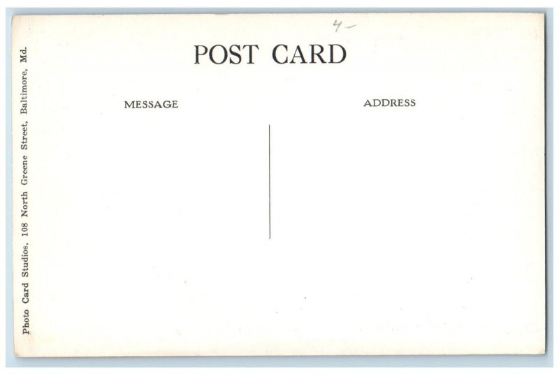 Annapolis MD Postcard RPPC Photo Time Of John Paul Jones US Naval Academy c1910s