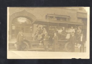 RPPC DENVER COLORADO DENVER OMNIBUS & CAB COMPANY 1910 REAL PHOTO POSTCARD