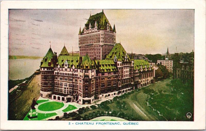 Chateau Frontenac Quebec City QC c1953 Postcard D70