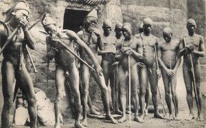 Dahomey - Sombas native types of Nattingou vintage postcard